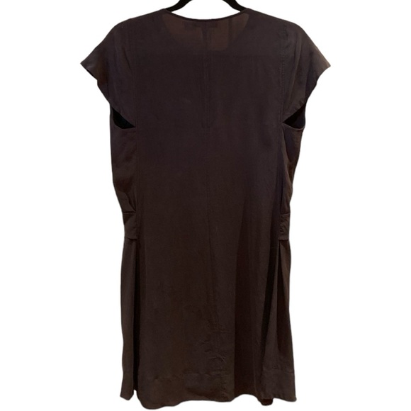 See by Chloe Silk Dress Charcoal Grey Size 6 - Picture 3 of 7